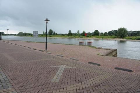 Plek op de IJsselkade waar executies plaats vonden