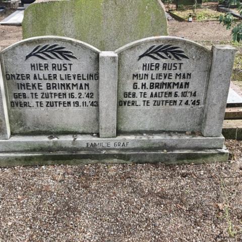 Zijn graf naast die van zijn jong overleden dochter