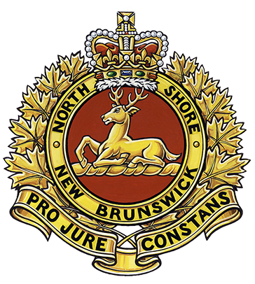Zijn wapen The North Shore (New Brunswick) Regiment