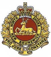 Zijn wapen: The North Shore (New Brunswick) Regiment