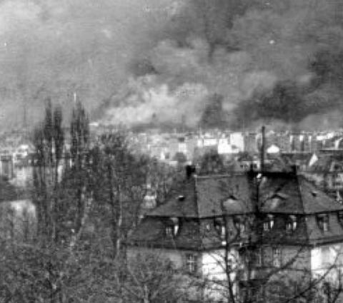 Ook Piestritz bij Berlijn werd door de Geallieerden zwaar gebombardeerd