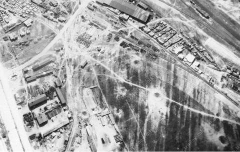 De door bombardementen verwoeste Salzgitter Reichswerke Hermann Göring waar hij mogelijk overleed 