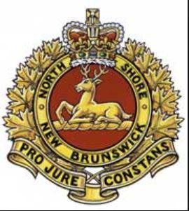 Zijn wapen:The North Shore (New Brunswick) Regiment, R.C.I.C.