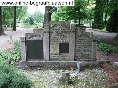 Grafsteen van de familie