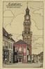 Tekening van de Wijnhuistoren (J.B. van den Brink)