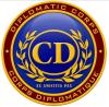 Het internationale embleem van het Corps Diplomatique
